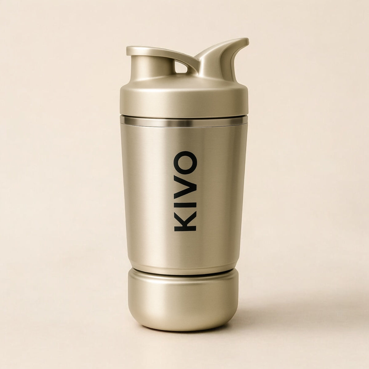 KIVO - Shaker metallic champagne